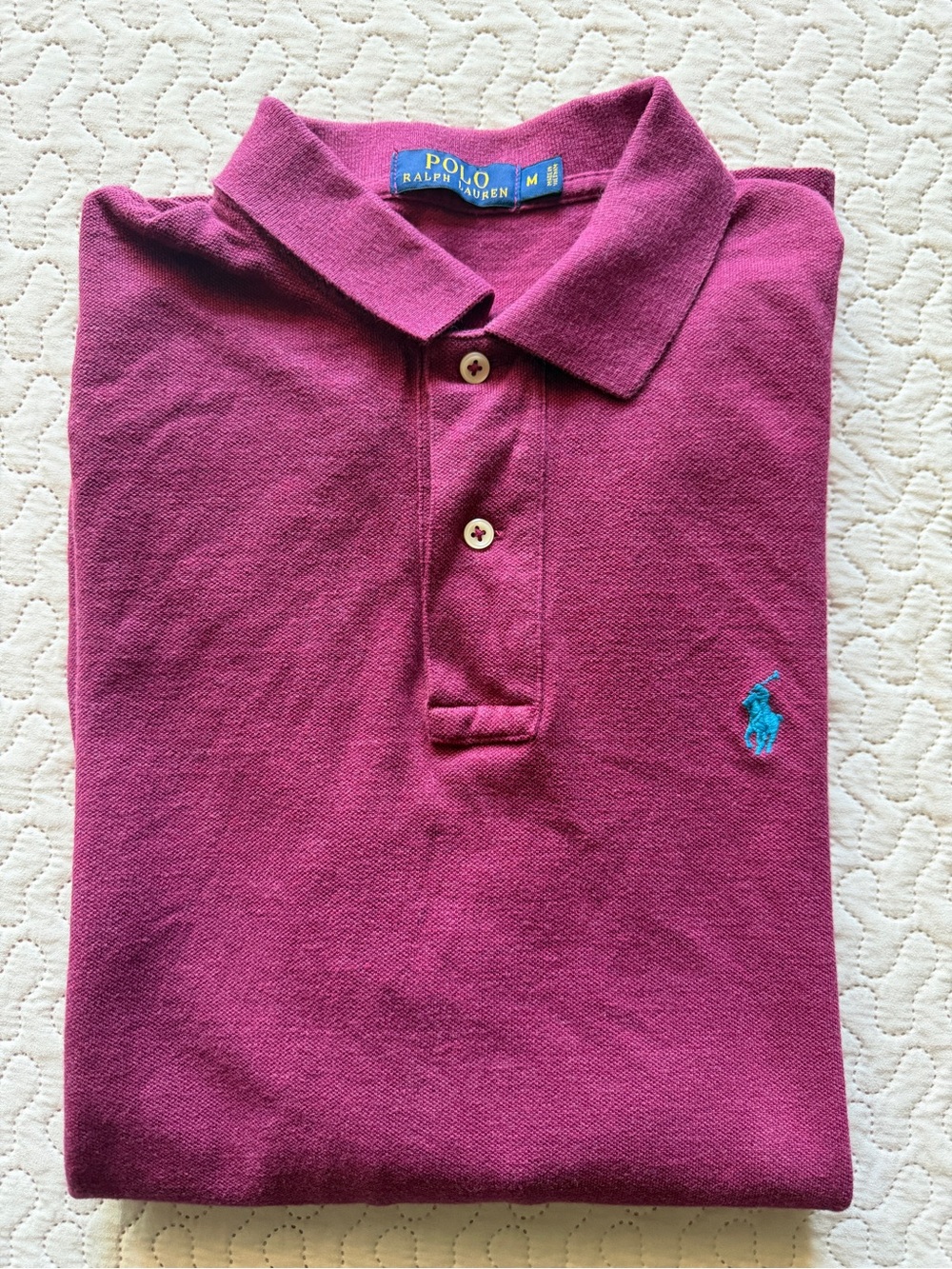 Polo by Ralph Lauren Boys' Raspberry Polo with Turquoise Pony
